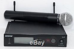 Shure Slx4 Wireless Receiver, Slx2 Transmitter With Sm58 (freq R5-800 -820mhz)