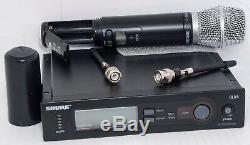 Shure Slx4 Wireless Receiver, Slx2 Transmitter With Sm86 (freq J3-572 -596mhz)