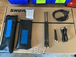Shure ULXD4Q 4 Ch Receiver with 4 UR2 and 4 UR1 Transmitters G50 (470-534Mhz)