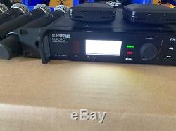Shure ULXD4Q 4 Ch Receiver with 4 UR2 and 4 UR1 Transmitters G50 (470-534Mhz)