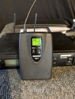 Shure ULXS4 Wireless Receiver with ULX1 Transmitter Body Pack And SM58 662-698MHz