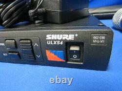Shure ULXS4 Wireless Receiver with ULX1 Transmitter, ULX2 Mic 662-698MHz