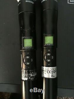 Shure UR4D & 2 UR2 J5 578-638 wireless microphone transmitters & receivers UHFR