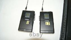 Shure UR4D Dual Wireless Receiver + 2 x Beltpack Transmitters Suffix R9 (22 Q)