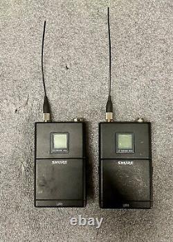 Shure UR4D L3 638-698Mhz Dual Wireless Receiver & 2 UR1 L3 Bodypack Transmitters