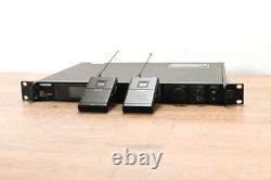 Shure UR4D Wireless Receiver with two UR1 Bodypack Transmitters H4 Band CG0131Y