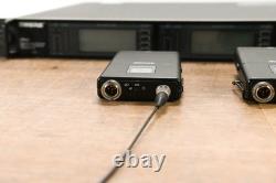 Shure UR4D Wireless Receiver with two UR1 Bodypack Transmitters H4 Band CG0131Y