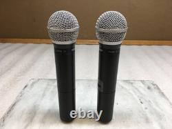 Shure Wireless Combo PG99 Reciever and PG58 Wireless Mics No H7 Transmitter