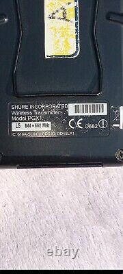 Shure Wireless, PG4 Receiver & PGX1 Wireless transmitter M POWER CORD NOT TESTED