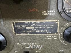 Signal Corps BC-654-A Radio Set, WWII US Army Receiver-Transmitter-SCR-284 series