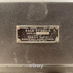 Signal Corps Bendix Radio Receiver Transmitter FT-244-A Case CS-80-A