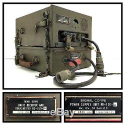 Signal Corps Radio Receiver, Transmitter BC-659-H With Power Supply PE-120-A JEEP