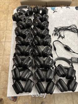 Silent Sound Disco Wireless Headphone System 20 PREMIUM Headsets + Reciever