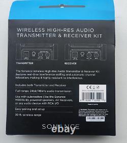 Sonance Wireless High-Res Audio Transmitter And Receiver Kit NEW