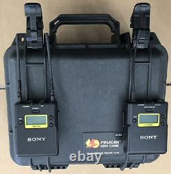 Sony Wireless UTX-B03 Transmitter, URX-P03 Receiver, Lavalier Microphone, More