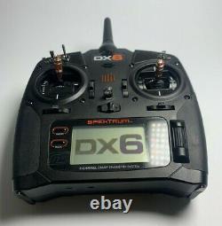 Spektrum DX6 6-Channel 2.4GHz DSMX RC Radio Transmitter Only, SPMR6750, Black