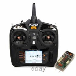 Spektrum NX6 6-Channel 2.4Mhz DSMX Airplane/Heli Transmitter SPM6775 withAR6610T