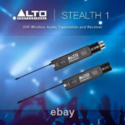 Stealth 1 Mono UHF XLR Wireless Audio System, Transmitter and Receiver for Po