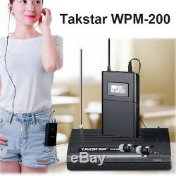 Stereo In-Ear Wireless Monitor System 6CH 1 Transmitter+ 4Receivers 780-789Mhz