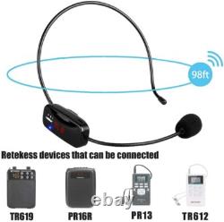 TR503 Wireless System Mic Headset FM Transmitter 30 Receivers for Meeting Church