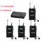 Takstar Lcd-display Wireless Monitor System In-ear Stereo Transmitter+4receivers
