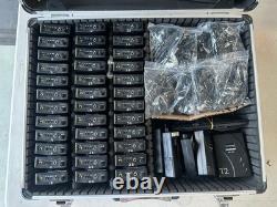 Takstar UHF-938 Wireless Tour Guide System 36 Receivers 2 Transmitters Headsets