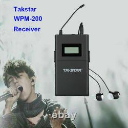 Takstar WPM-200 UHF Wireless Monitor System In-Ear Stereo Transmitter&6Receiver