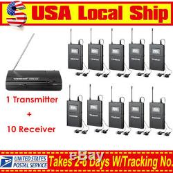 Takstar WPM-200 Wireless In-Ear Stereo Monitor System 1 Transmitter+10 Receivers