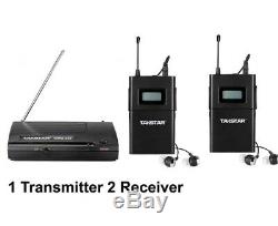 Takstar wpm-200 UHF Wireless Stage Monitor System 1 Transmitter + 2 Receivers