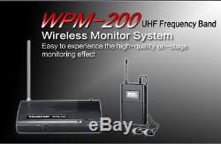 Takstar wpm-200 UHF Wireless Stage Monitor System 1 Transmitter + 2 Receivers