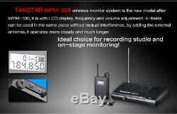 Takstar wpm-200 UHF Wireless Stage Monitor System 1 Transmitter + 2 Receivers