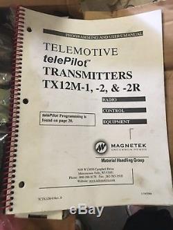 Telemotive Magnetek Crane Radio Receiver Kit Tr12-pda Telepilot Transmitters