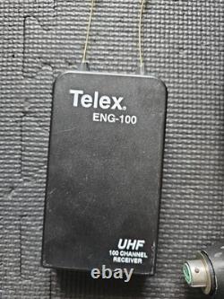 Telex ENG-100 UHF Receiver + UT-102 Plug-On Transmitter Wireless Mic System