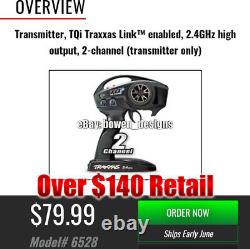Traxxas 4x4 Hoss 2ch TQi Radio RC Transmitter Remote TSM Receiver VXL 2.4GHz New