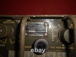 U. S. ARMY WWII 1944 BC-1306 RADIO RECEIVER AND TRANSMITTER''used'