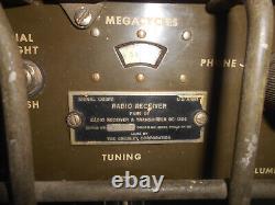 U. S. ARMY WWII 1944 BC-1306 RADIO RECEIVER AND TRANSMITTER''used'