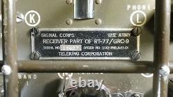 U. S. Military Army Rt 77a / Grc 9 Receiver Transmitter Field Radio