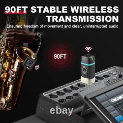 U7 Saxophone and Trumpet Wireless System with 2.4Ghz Transmitter and Receiver
