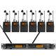 Uhf Dual Channel Infrared Wireless In Ear Monitor System With 2/4/6/8 Bodypack