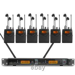 UHF Dual channel infrared Wireless In Ear Monitor System with 2/4/6/8 bodypack