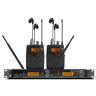 Uhf In Ear Monitor Wireless System 2 Channels Transmitter 2 Bodypack Receiver