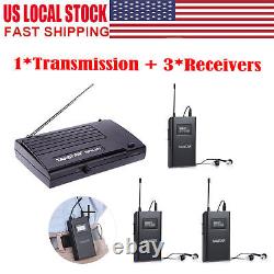 UHF Wireless In-Ear Monitor System Transmitter Receiver 6 Channels for Stage