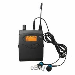 UHF Wireless In ear Monitor System In-ear Earphone Monitoring Stage Dual Channel