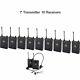Uhf Wireless Tour Guide / Translation System 1 Transmitter 10 Receivers