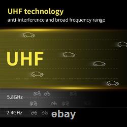 UHF Wireless XLR Transmitter & Receiver w Dual Antennas 470ft Range AutoScan