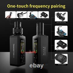 UHF Wireless XLR Transmitter & Receiver w Dual Antennas 470ft Range AutoScan