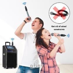 UHF Wireless XLR Transmitter and Receiver Plug-On Wireless Microphone System for