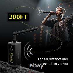 UHF Wireless XLR Transmitter and Receiver with Antenna 200ft Range Wireless M