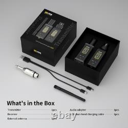 UHF Wireless XLR Transmitter and Receiver with Antenna 200ft Range Wireless M