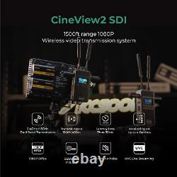 US Accsoon Cineview 2 SDI 1500ft Wireless Video Transmitter Receiver 2.4GHz+5GHz